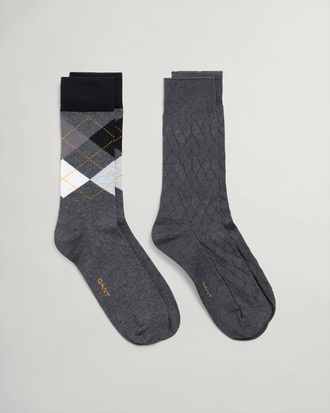 2-Pack Argyle Socks With Gift Box