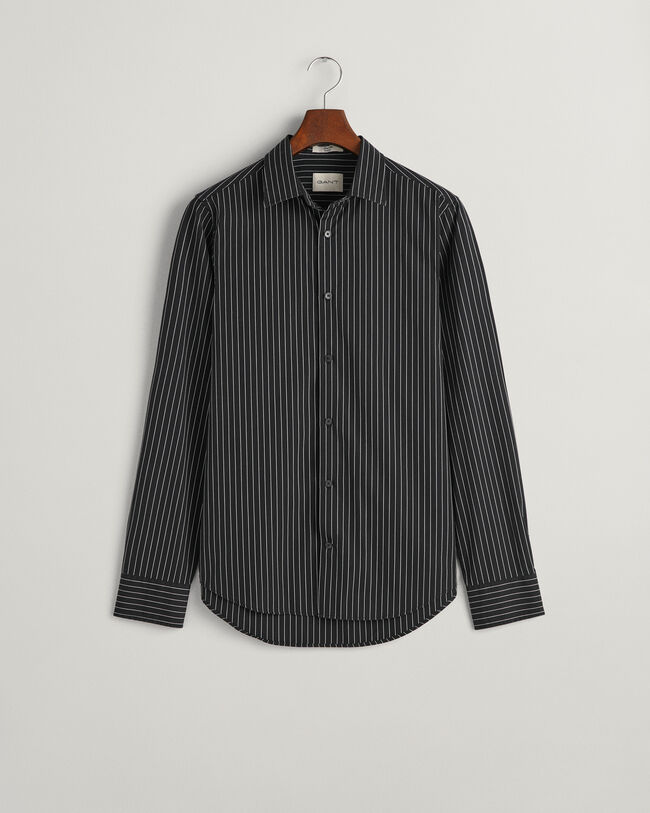 Slim Fit Formal Pinstriped Shirt