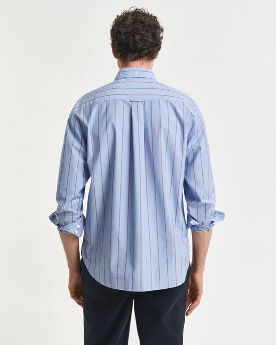 Relaxed Fit Striped Heritage Poplin Shirt