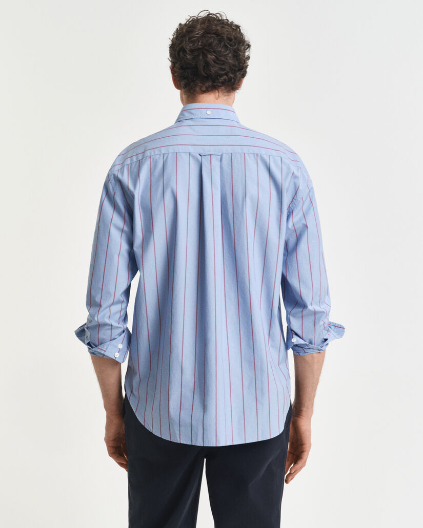 Relaxed Fit Striped Heritage Poplin Shirt
