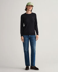 Cotton Cashmere Crew Neck Sweater