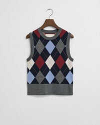 Argyle Crew Neck Vest