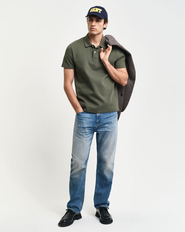 Waffle Textured Polo Shirt