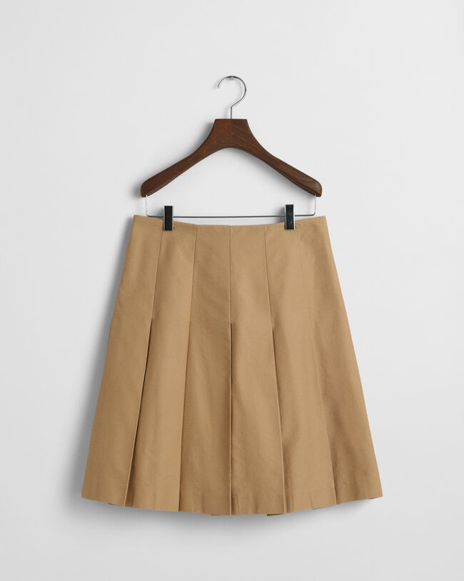 Pleated Chino Skirt
