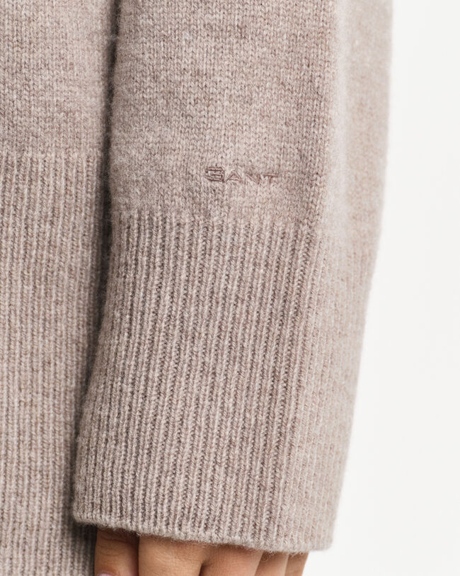 Wool Cashmere Blend Turtleneck Sweater
