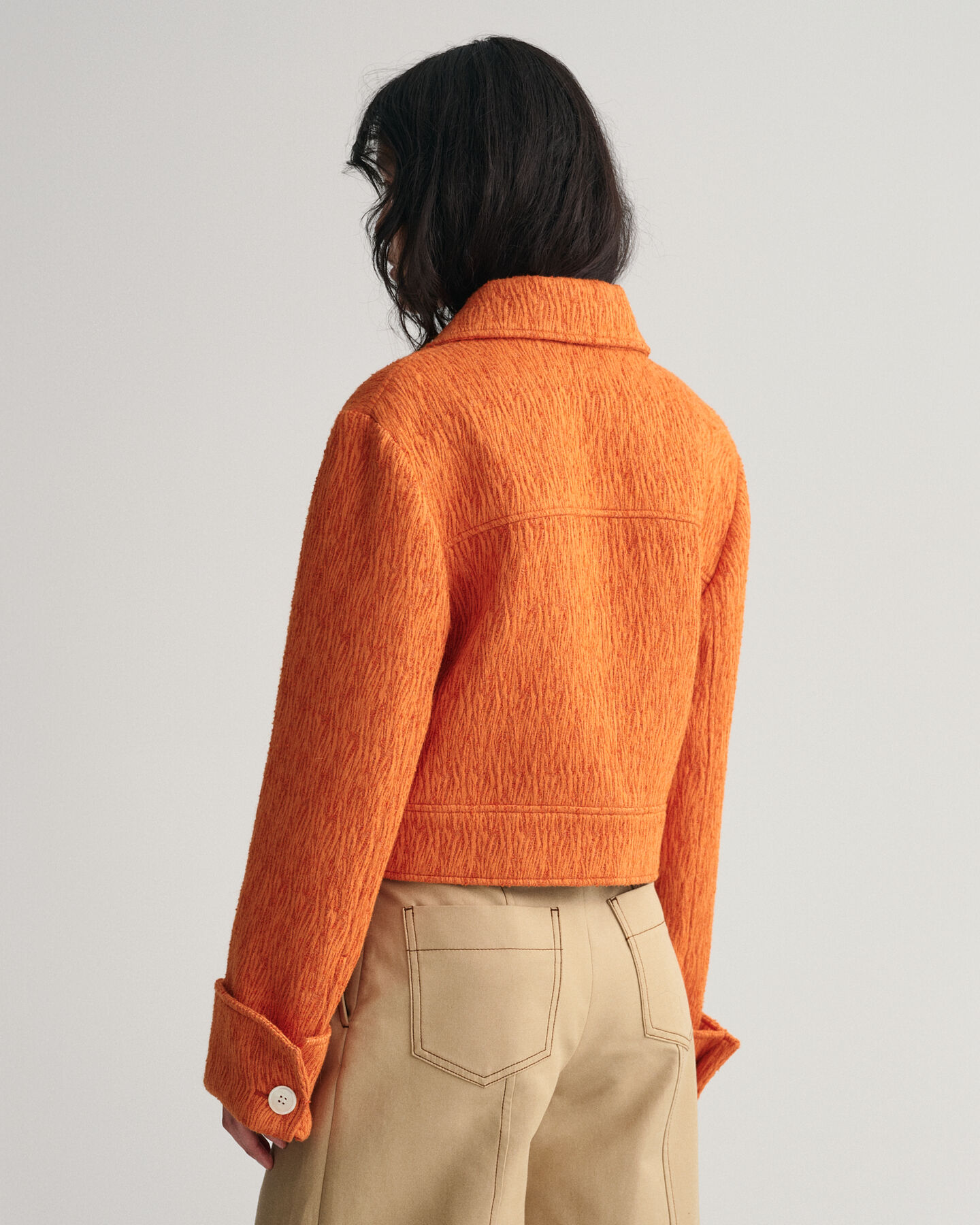 Cropped Bouclé Jacket