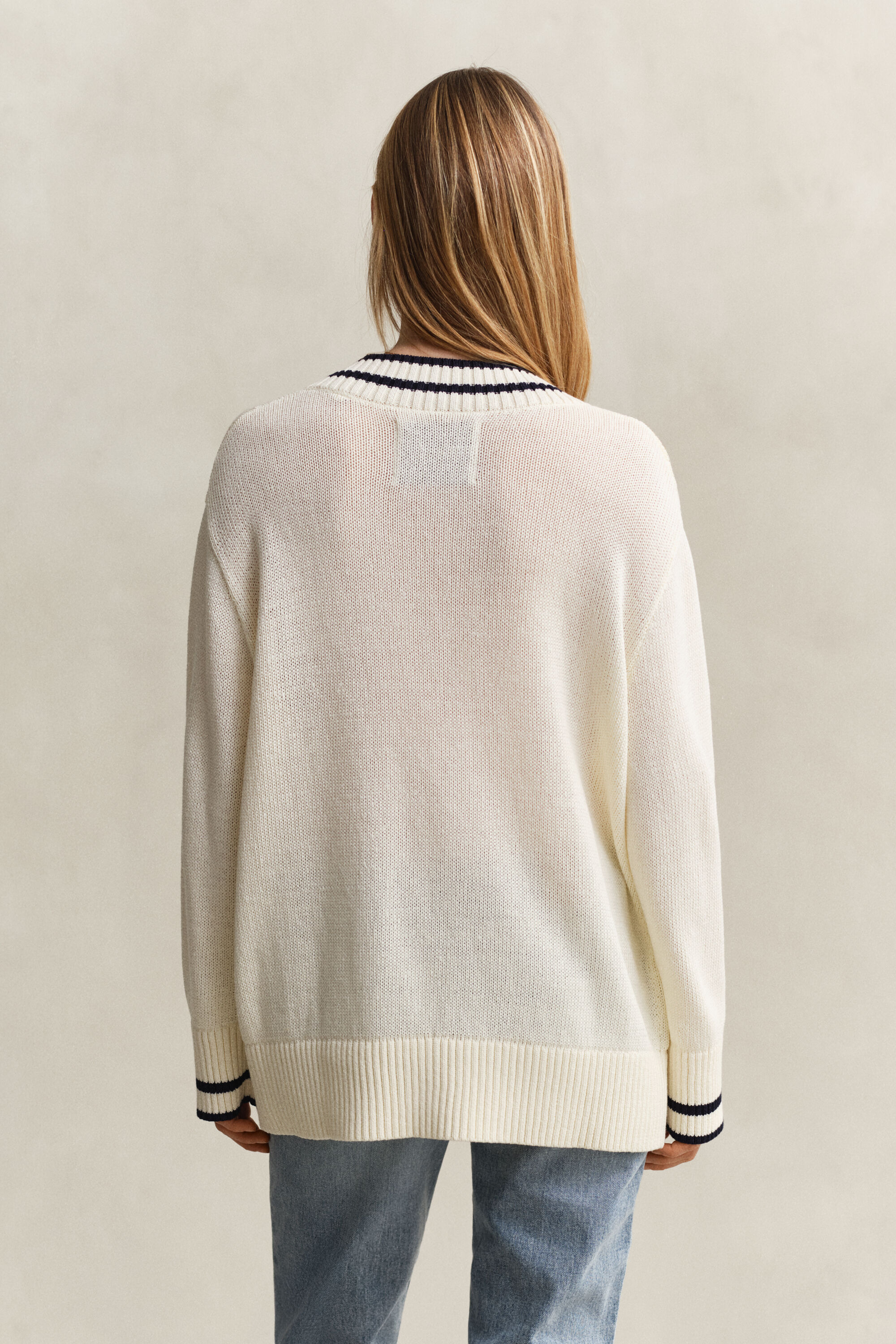Cotton V-Neck Sweater
