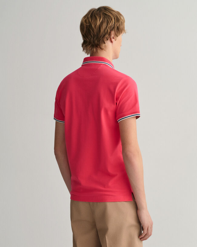 3-Color Tipped Piqu&eacute; Polo Shirt