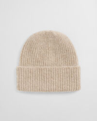 Ribbed Alpaca Wool Blend Beanie