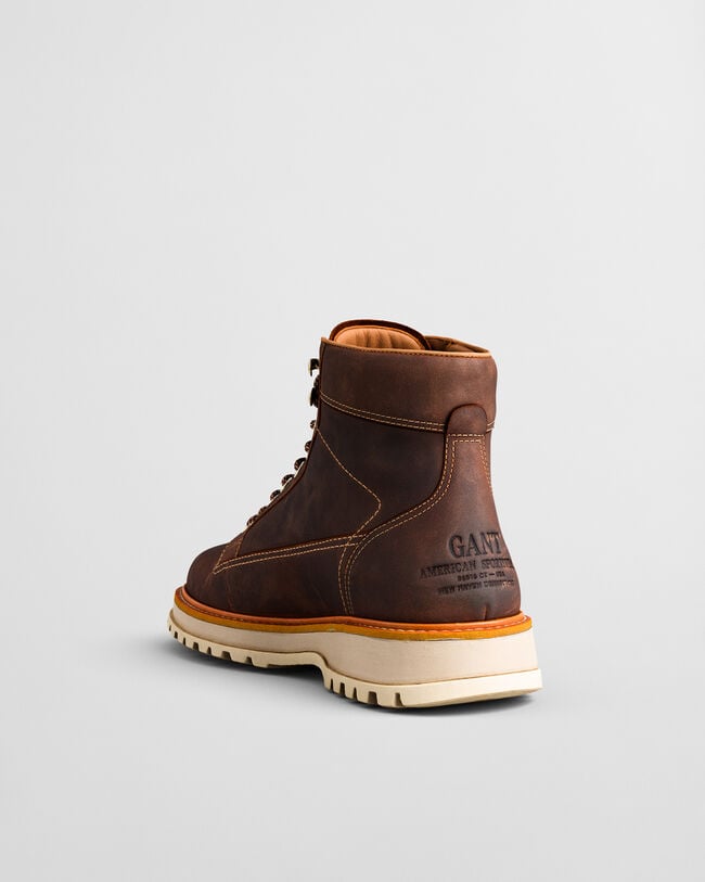 Clafton Leather Lace-Up Boots