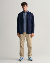 Regular Fit Stripe Chambray Shirt