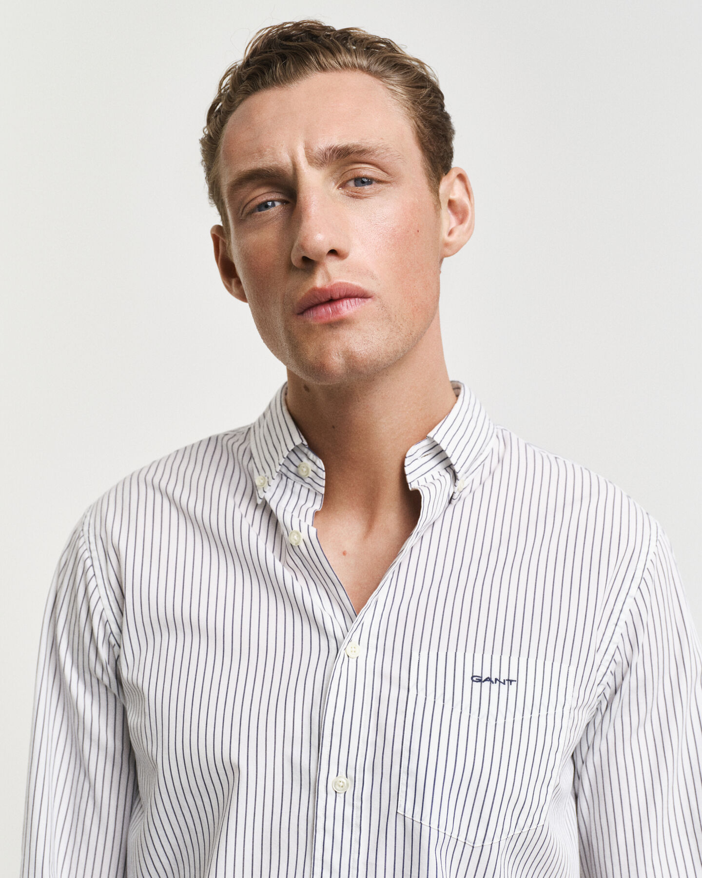 Regular Fit Striped Poplin Shirt