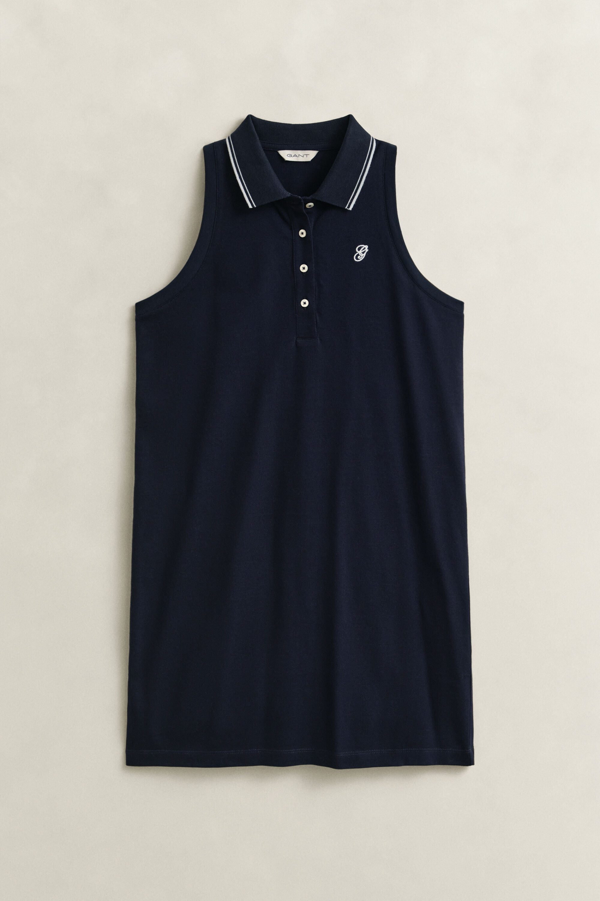 Sleeveless Piqué Polo Dress
