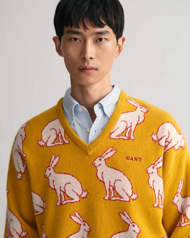 Lunar New Year V-Neck Sweater