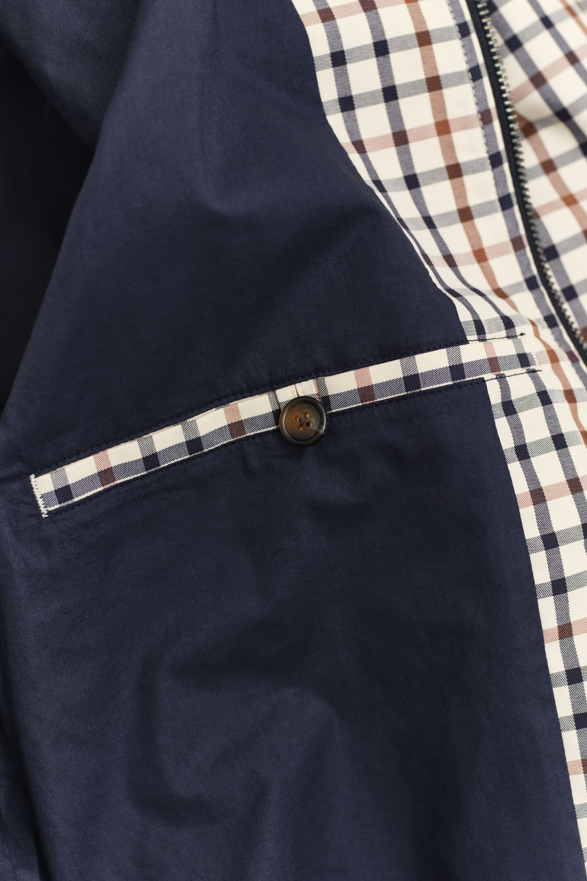 Cotton Blend Harrington Jacket