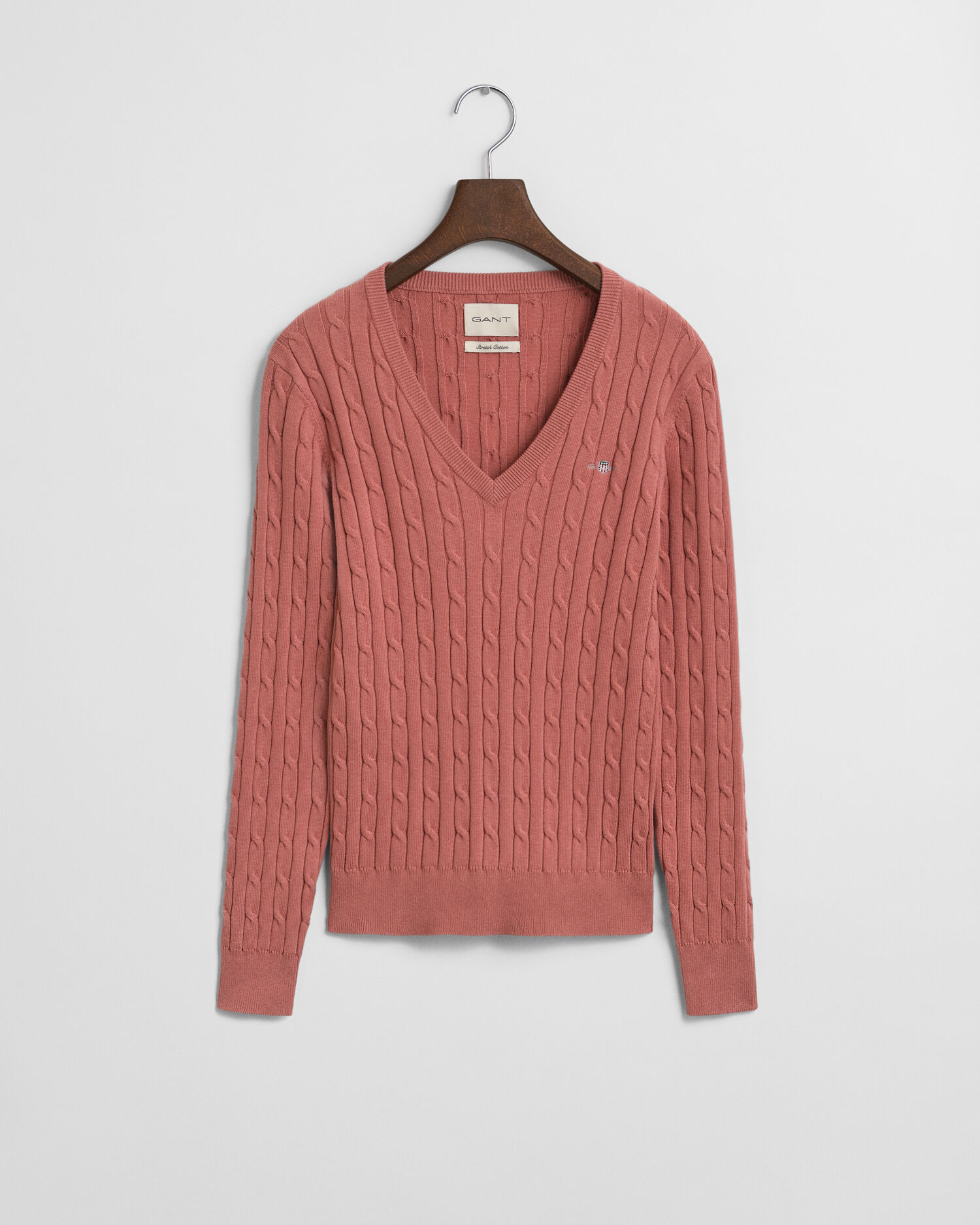 Cable Knit V-Neck Sweater