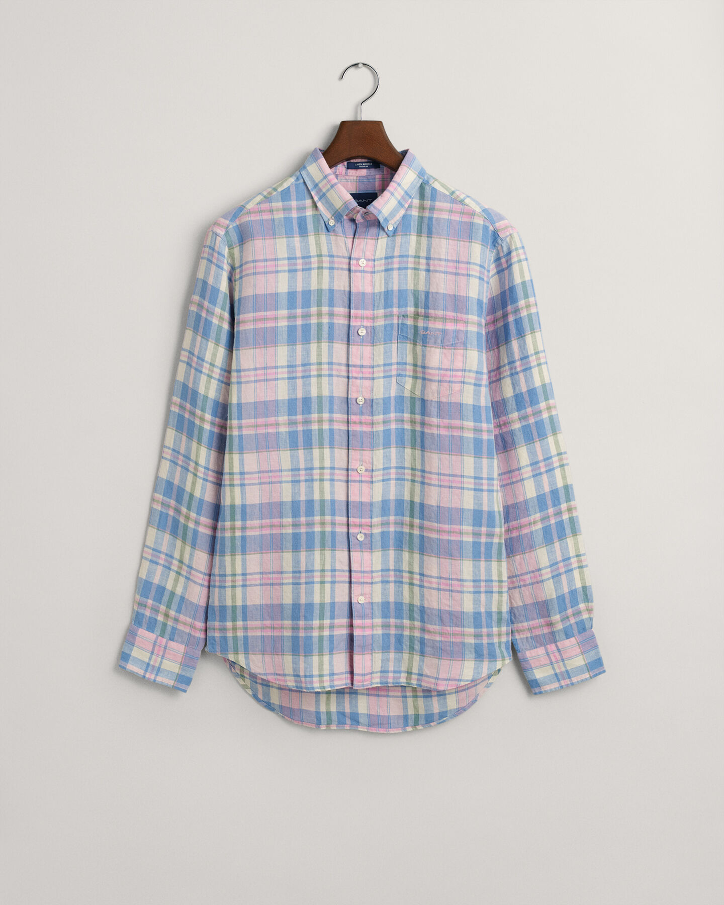Regular Fit Linen Madras Shirt