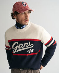 GANT Vintage Graphic Crew Neck Sweater