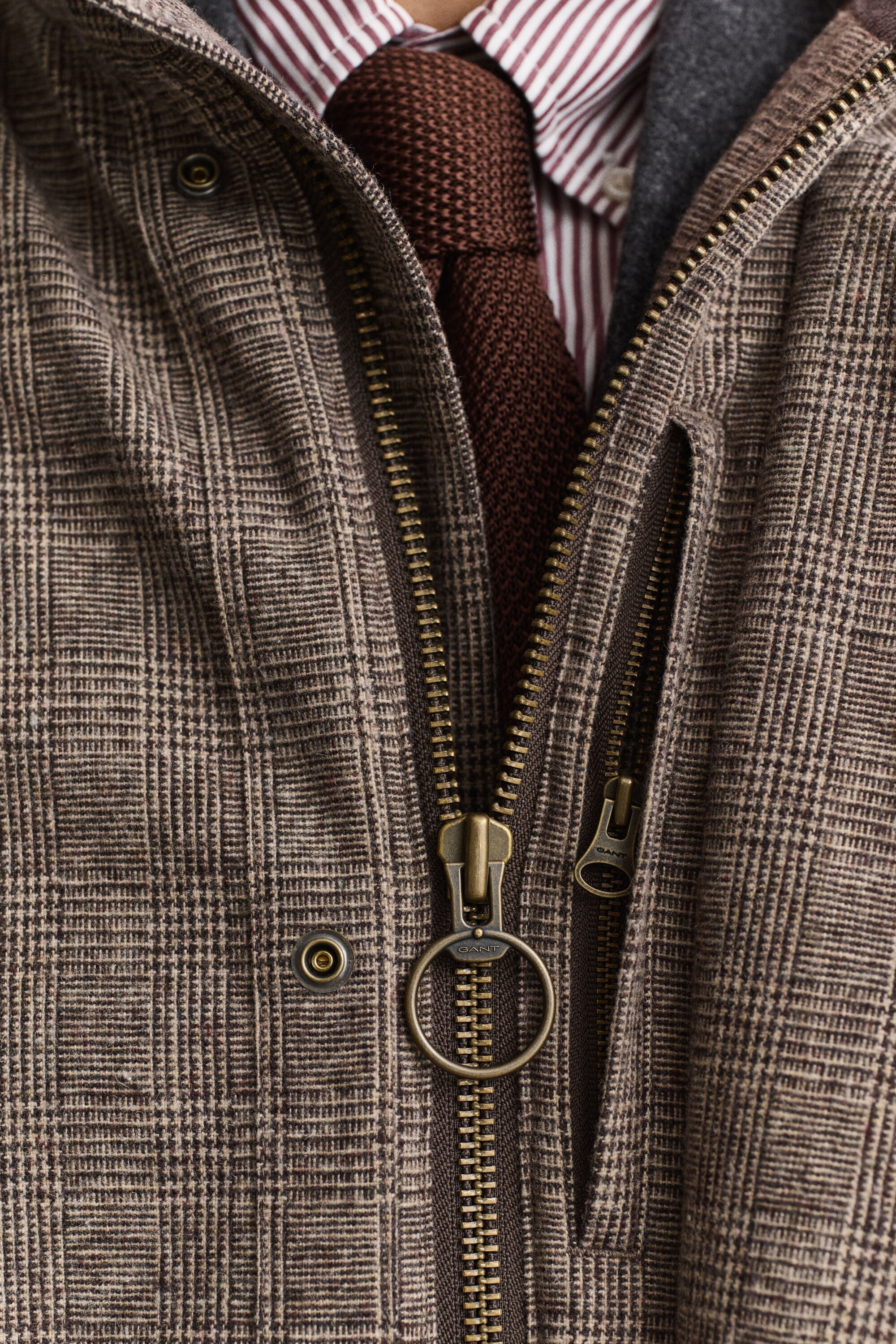 Wool Blend Double Decker Jacket