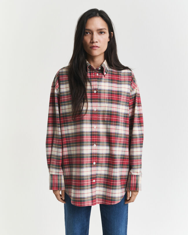 Oversized Checked Classic Oxford Shirt