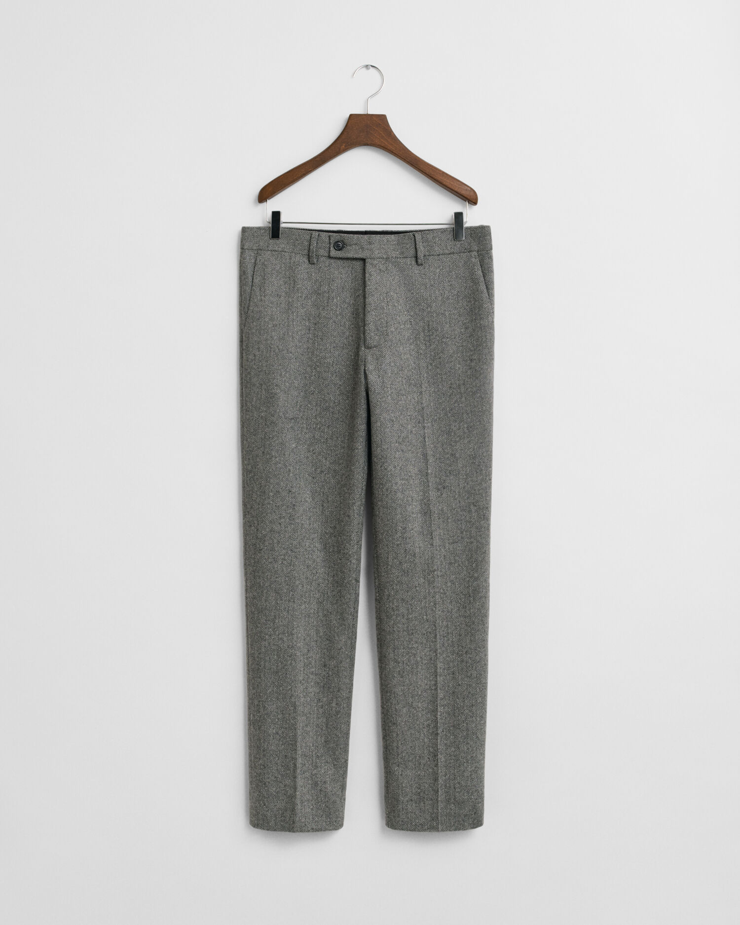 Slim Fit Flannel Herringbone Suit Pants - GANT