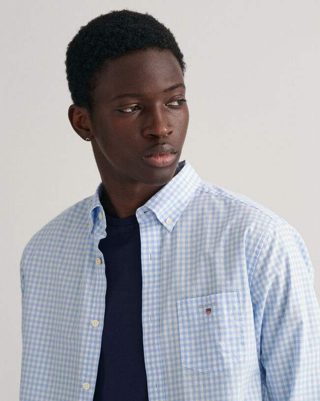 Regular Fit Gingham Broadcloth Shirt