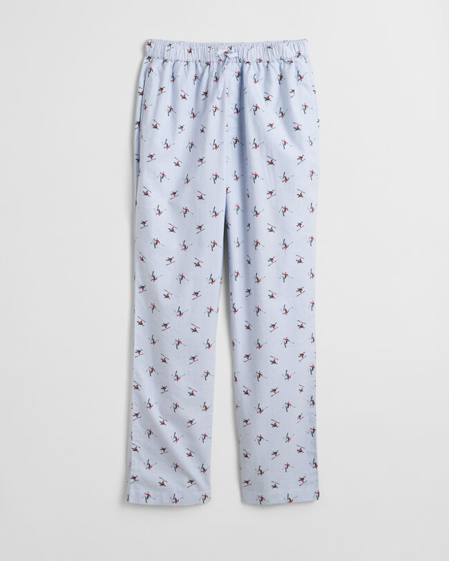 Ski Print Oxford Pajama Pants