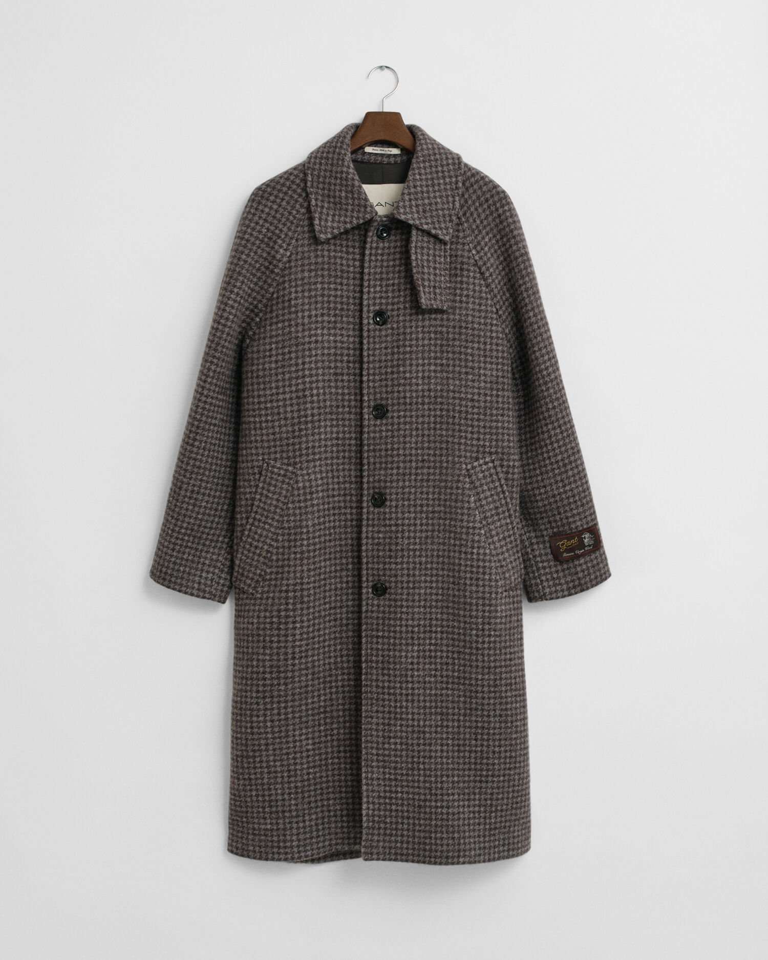 Wool Balmacaan Coat
