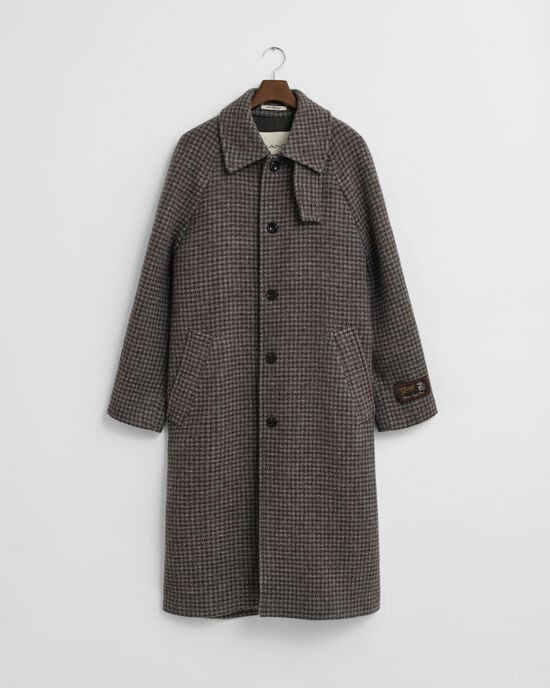 Wool Balmacaan Coat