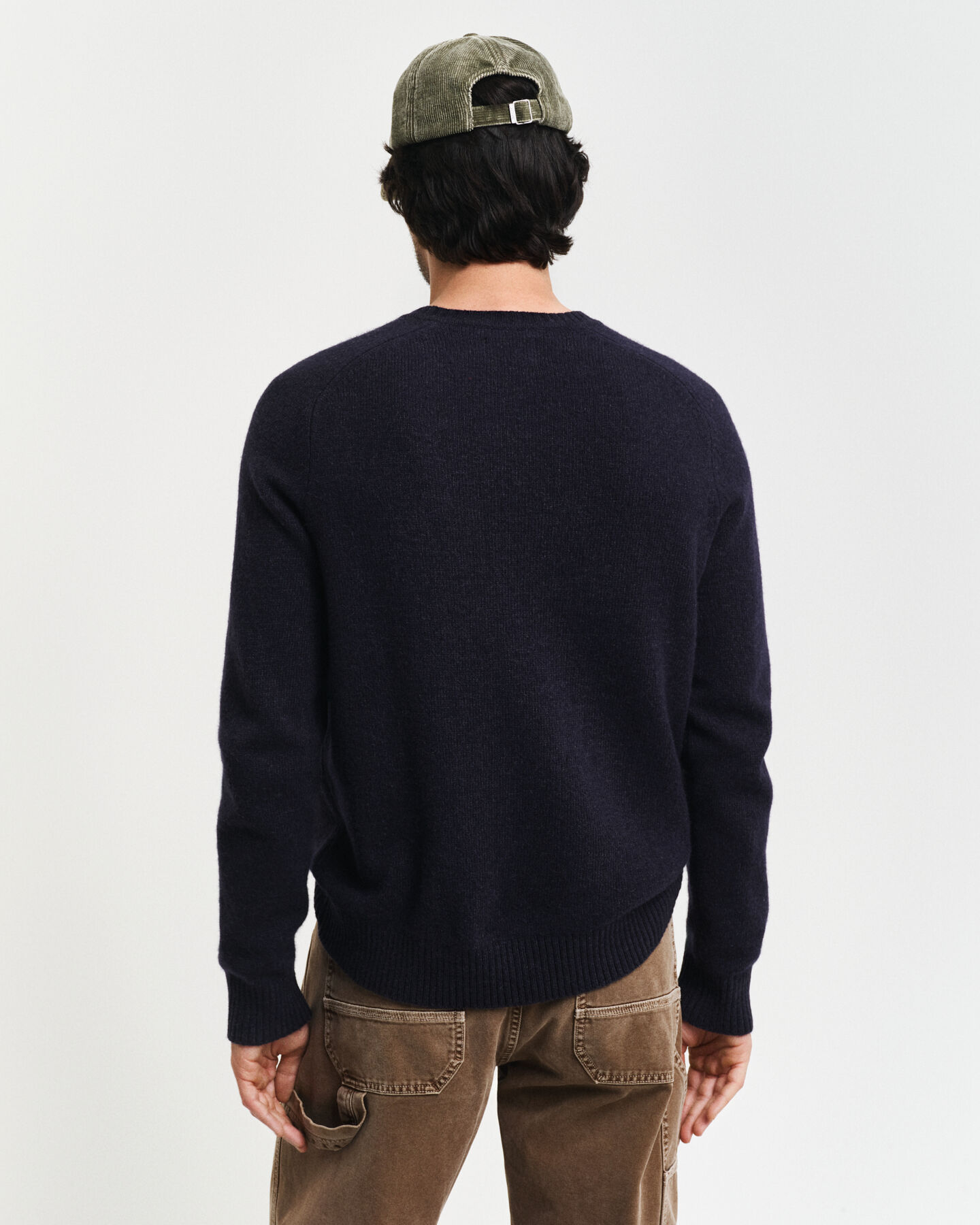 Wool Blend Crew Neck Sweater
