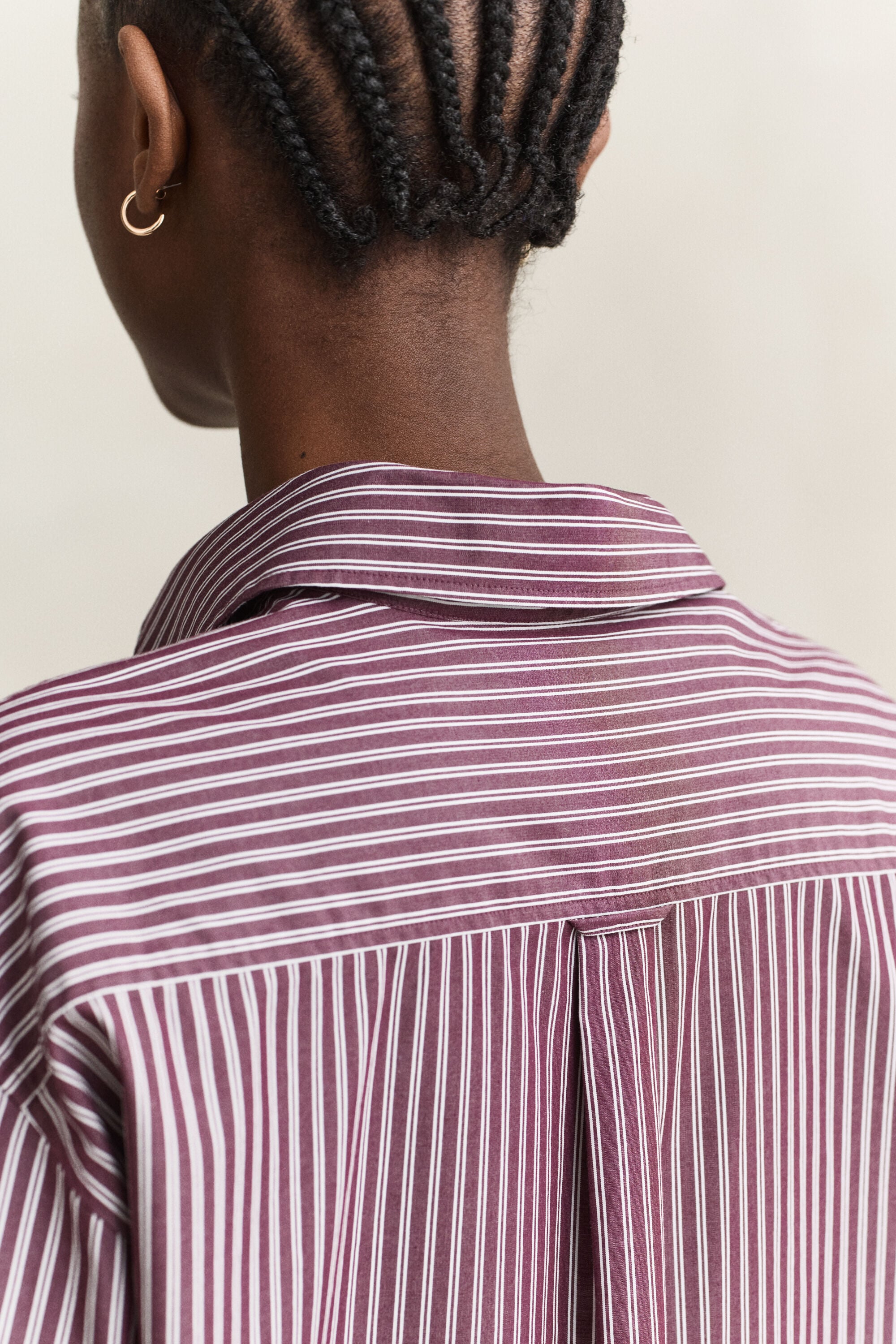 Relaxed Fit Striped Classic Poplin Shirt