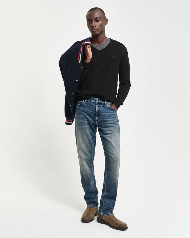 Extra Fine Merino Wool V-Neck Sweater