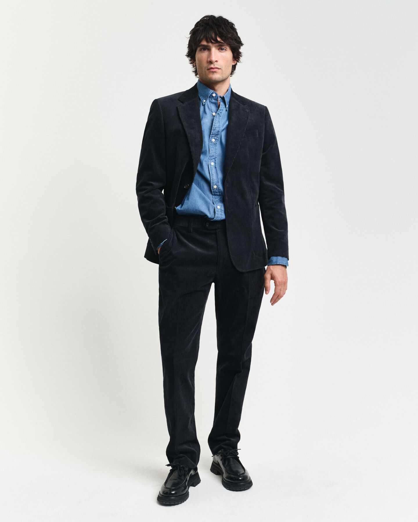 Slim Fit Corduroy Suit Pants