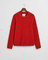 Wool Boucl&eacute; Crew Neck Sweater