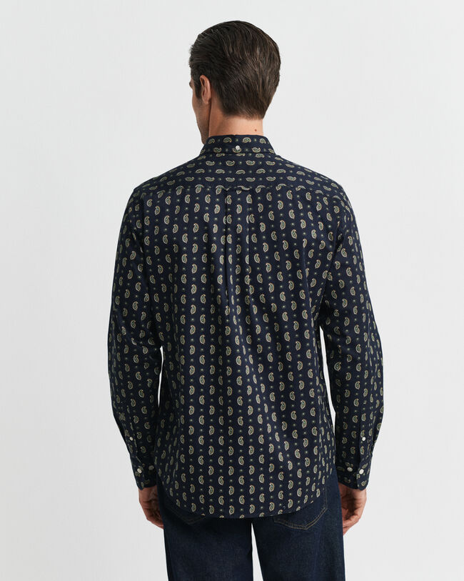 Regular Fit Paisley Printed Twill Shirt