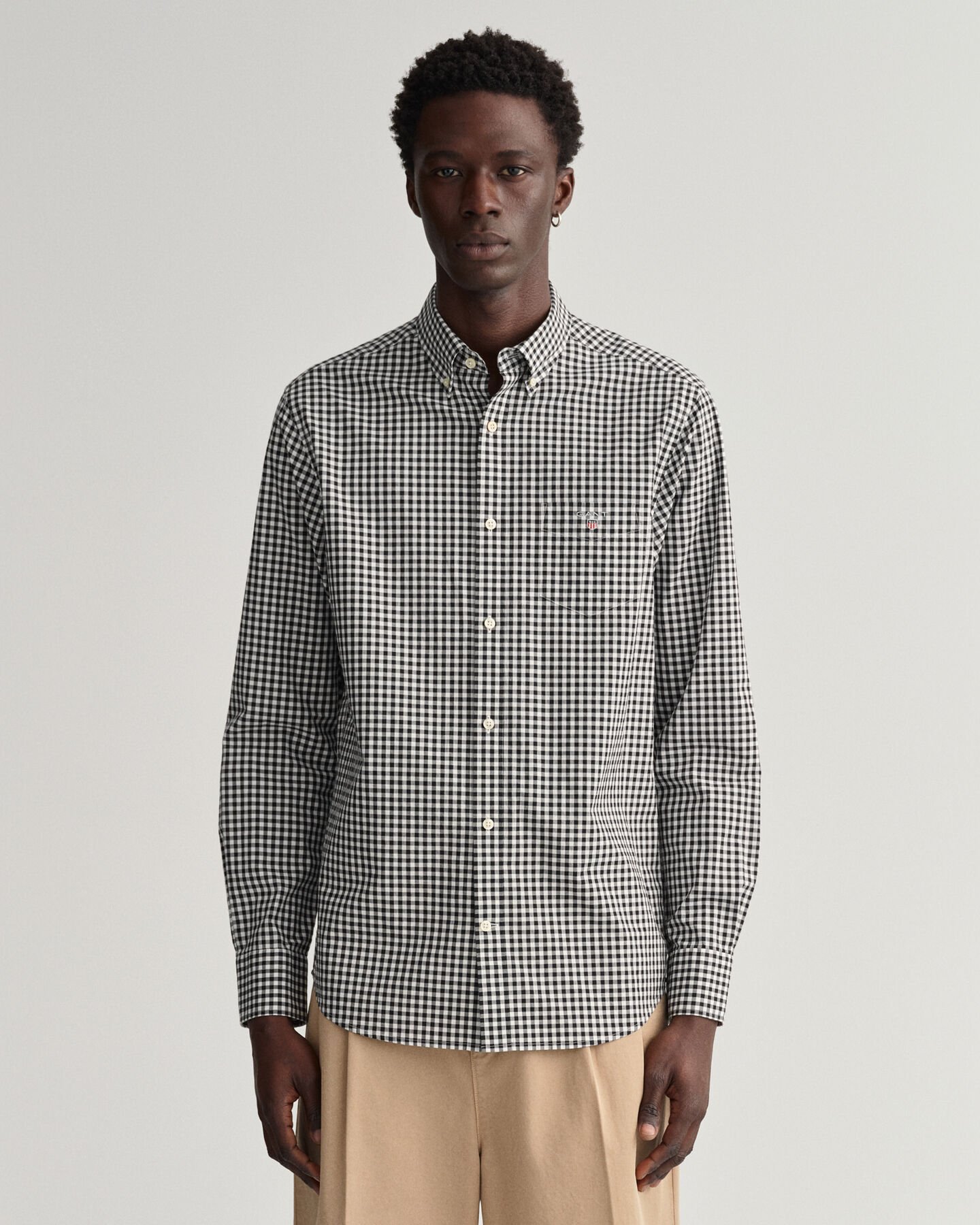 Regular Fit Gingham Broadcloth Shirt