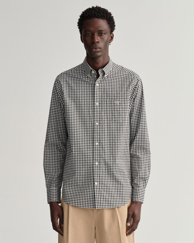 Regular Fit Gingham Broadcloth Shirt
