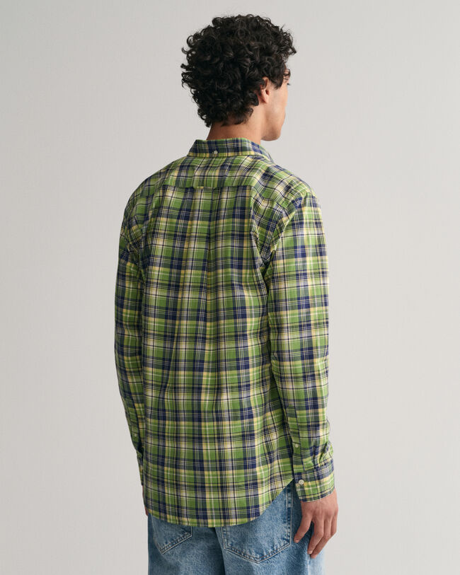 Regular Fit Medium Checked Poplin Shirt