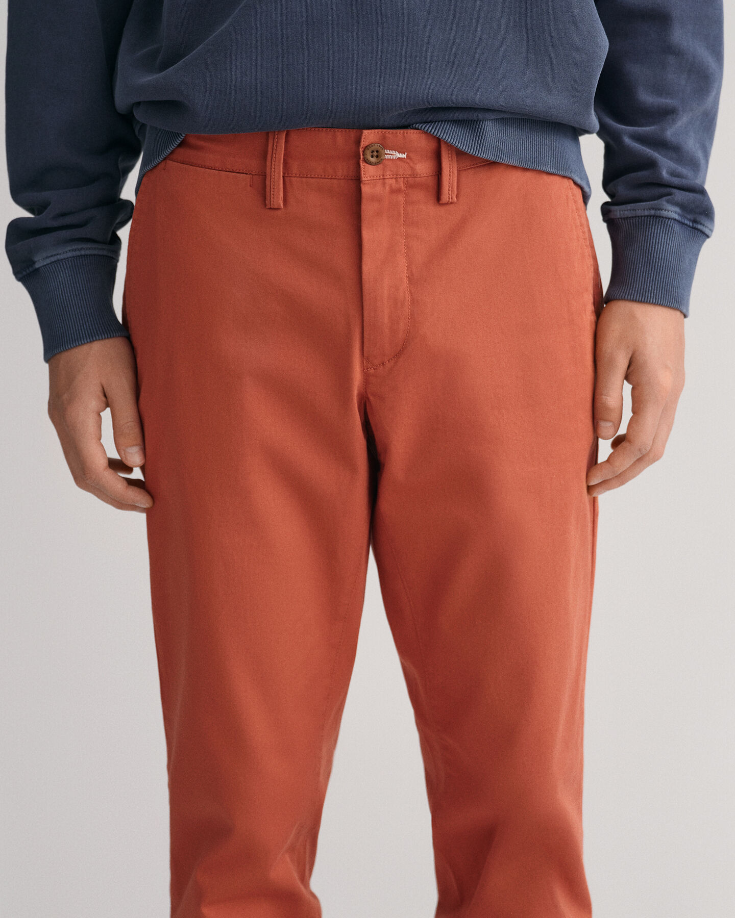 Hallden Slim Fit Twill Chinos