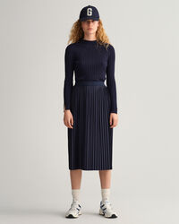 Pleated Jersey Skirt