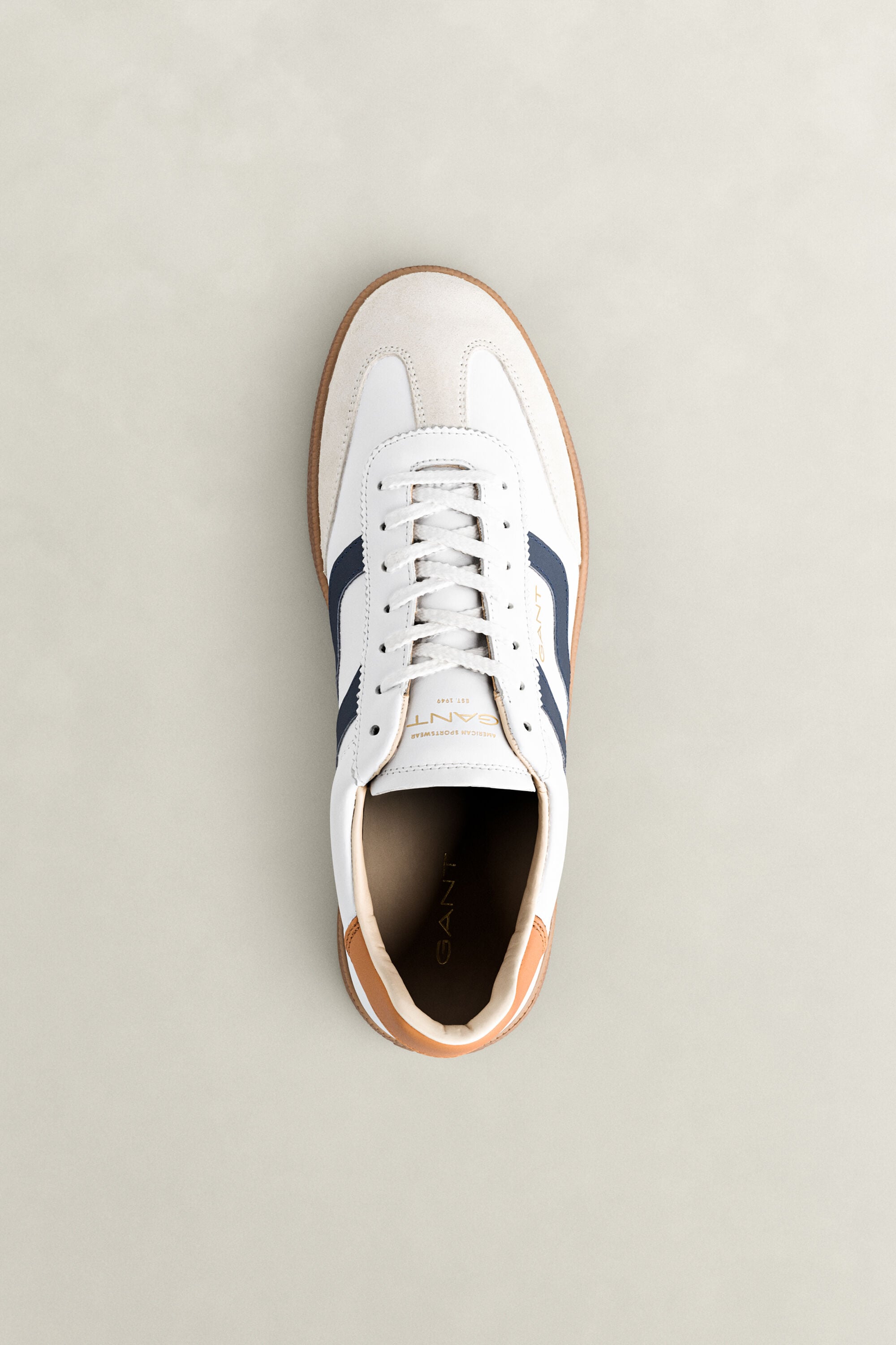 Cuzmo Leather Sneakers — RICH NAVY