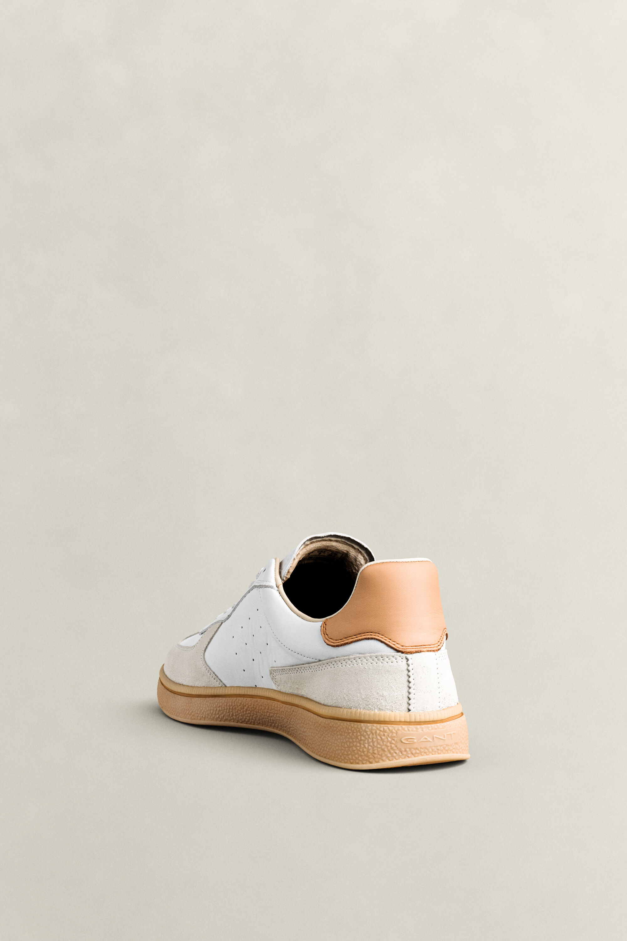 Cuzmo Leather Suede Sneakers — WHITE