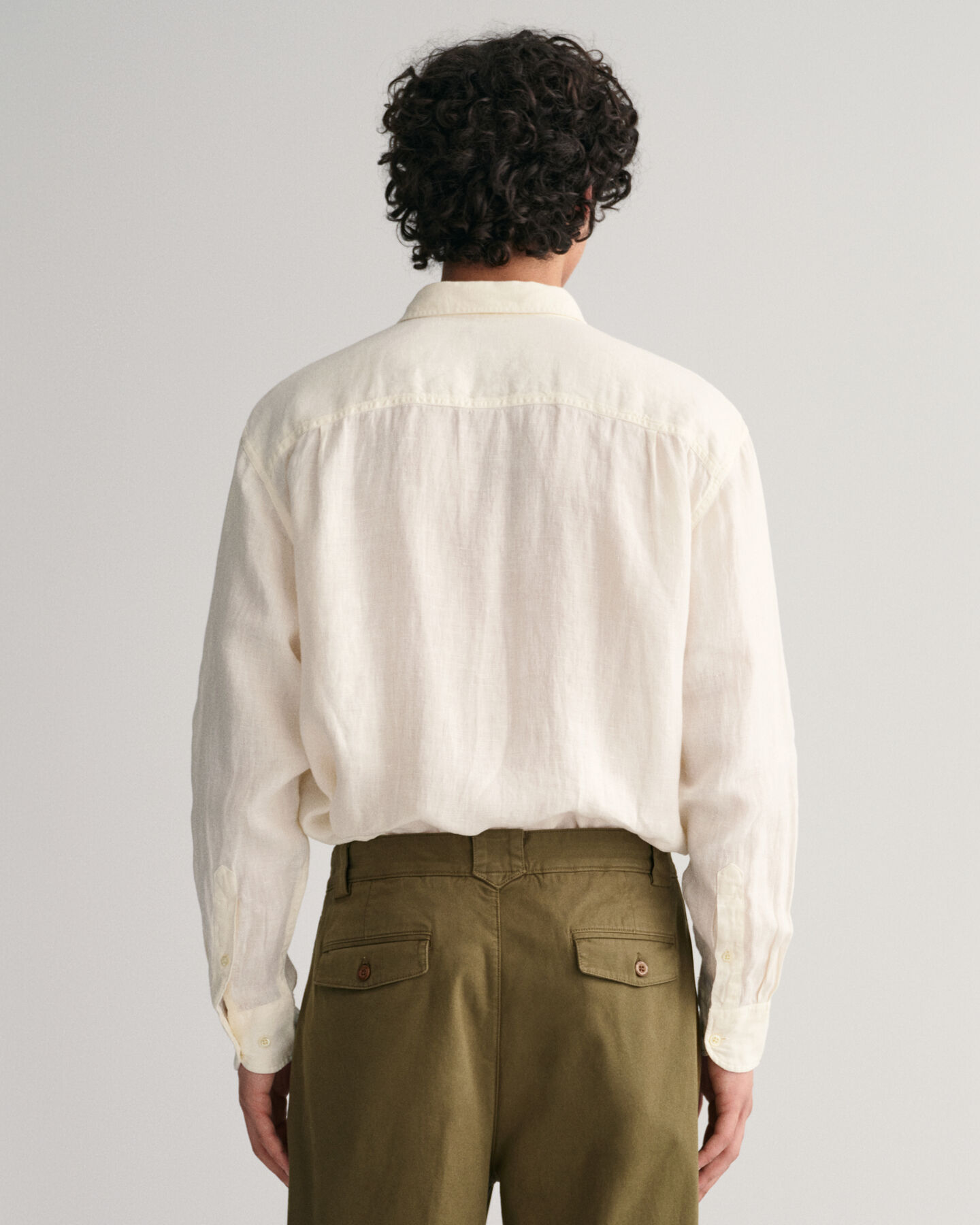 Relaxed Fit Garment-Dyed Linen Shirt