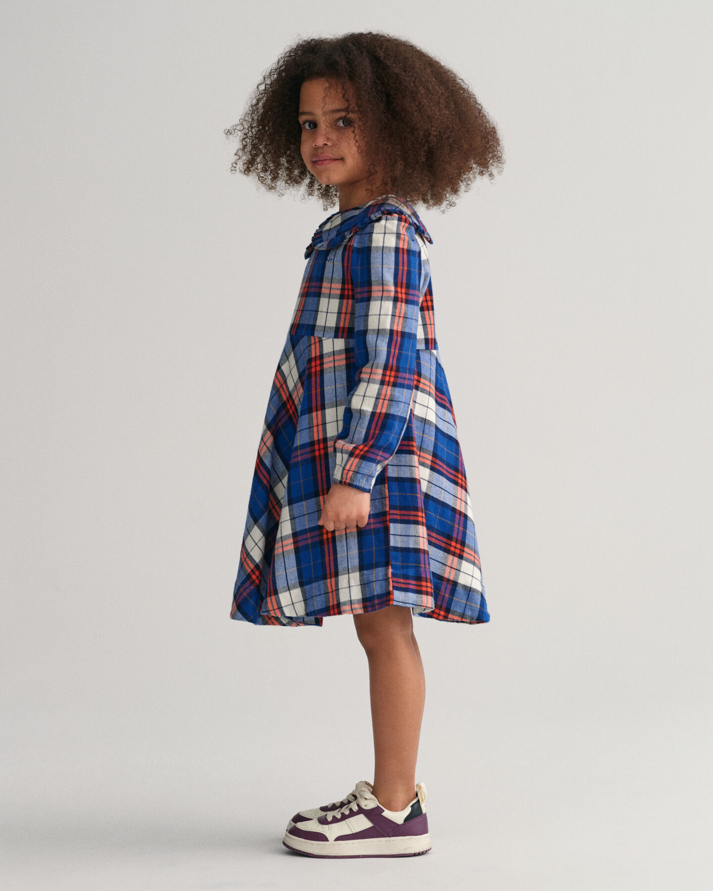 Girls Checked Flannel Dress
