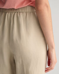 Relaxed Fit Linen Blend Pull-On Pants