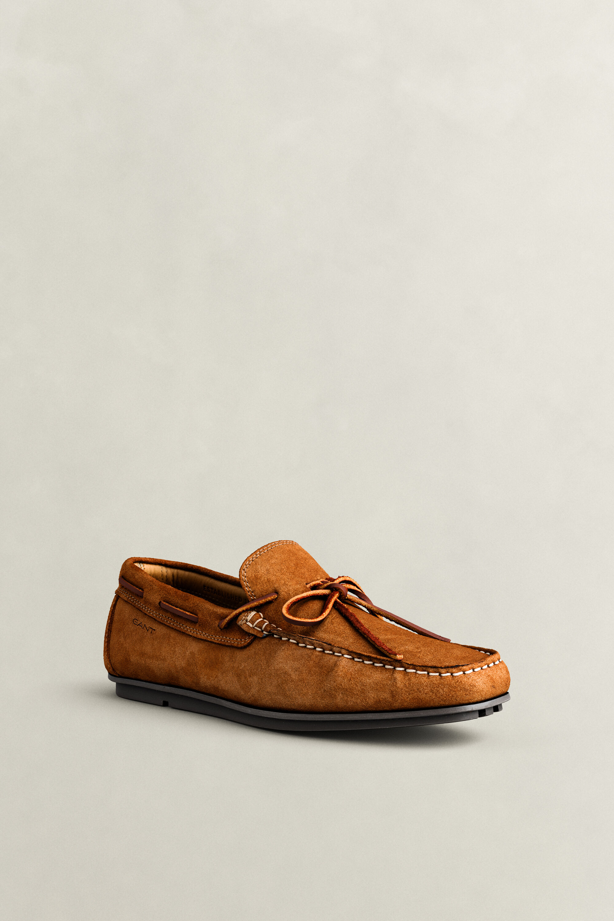 Wilmon Suede Loafers — COGNAC BROWN