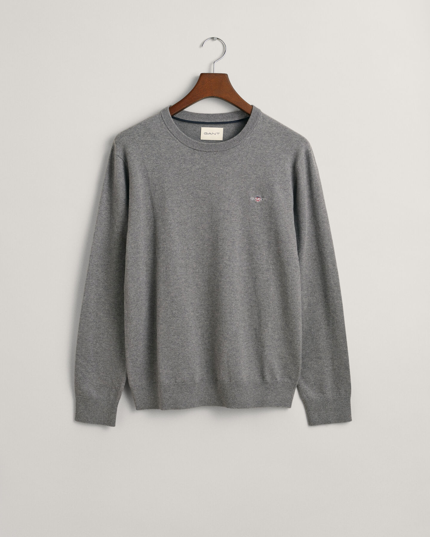 Seasonal Essential Cotton Crew Neck Sweater