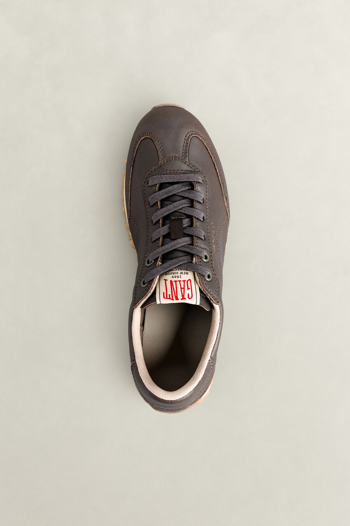 Beja Leather Sneakers — DARK BROWN