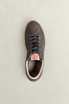 Beja Leather Sneakers — DARK BROWN 2