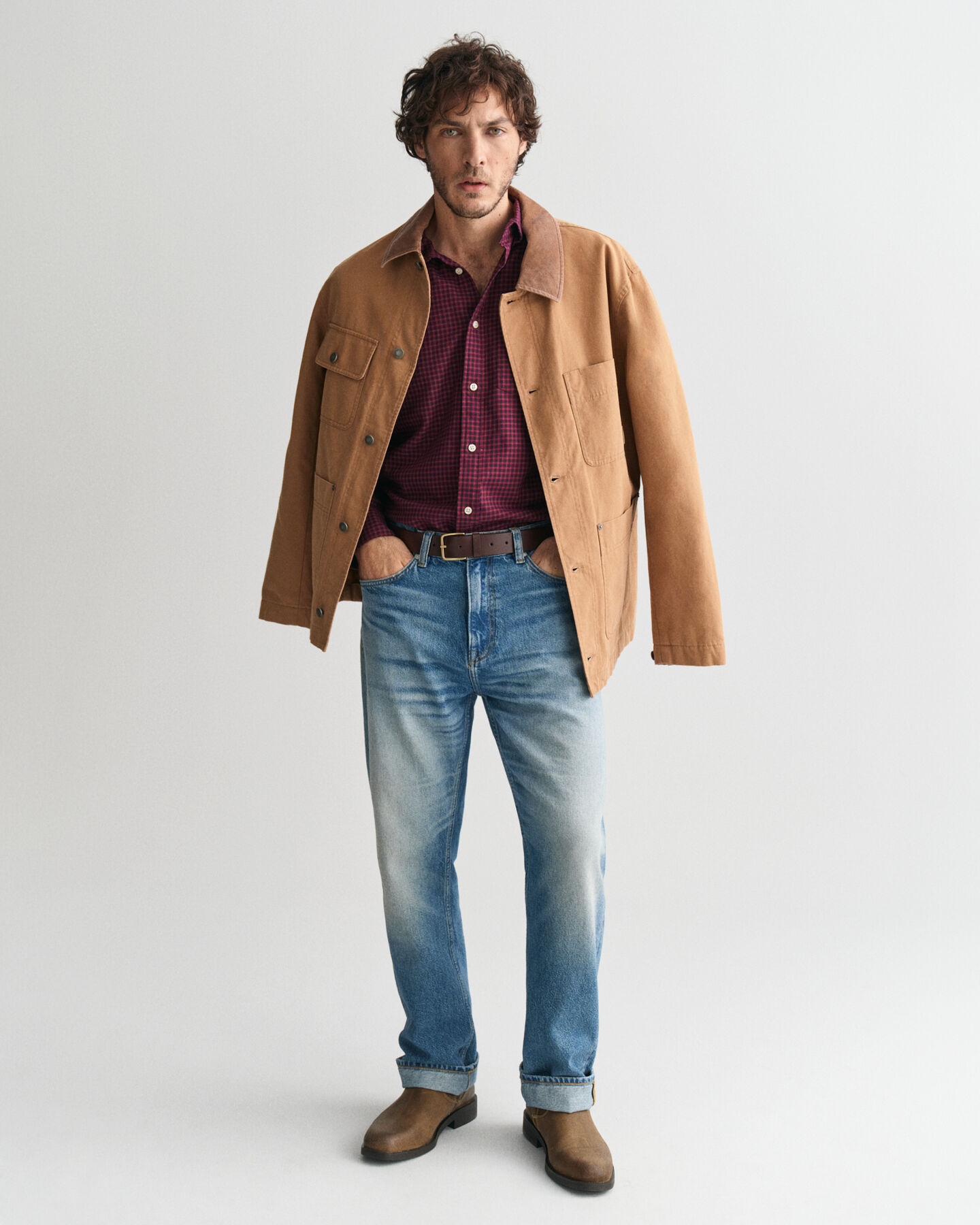 Regular Fit Micro Checked Flannel Shirt